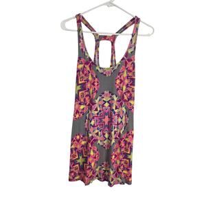 Cabi Tank Top S Womens Lightweight Geometric Print Scoop Neck Pullover